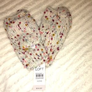 NWT Loft Flecked Fliptop Mittens